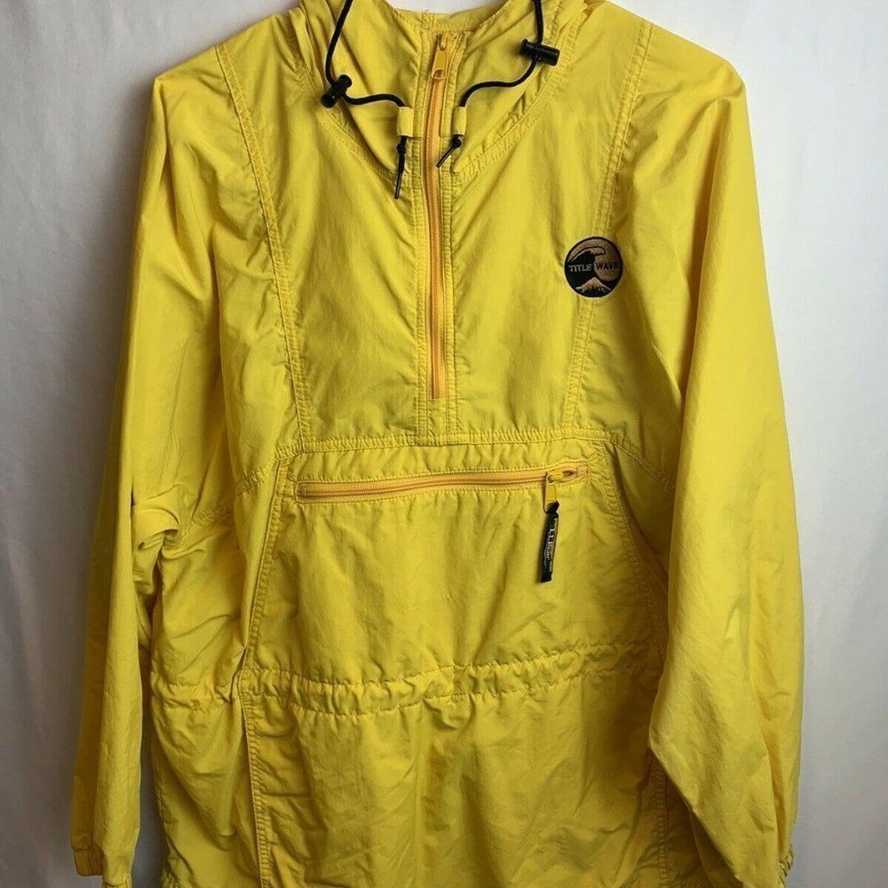 L.L. Bean Womens Yellow Anorak Jacket Size Large - Picture 1 of 9